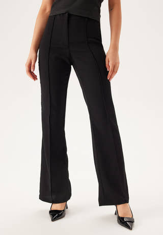 Flared Structured Suit Trousers