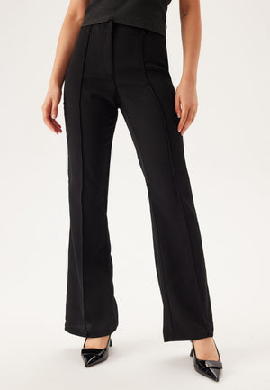 Flared Structured Suit Trousers