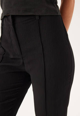 Flared Structured Suit Trousers