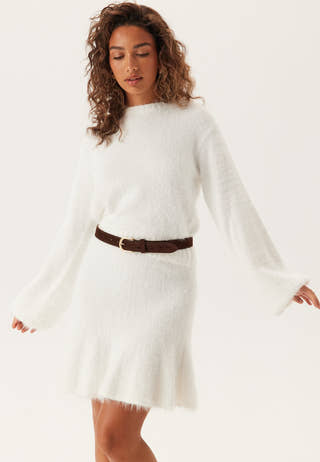 Fluffy Knitted Short Skirt