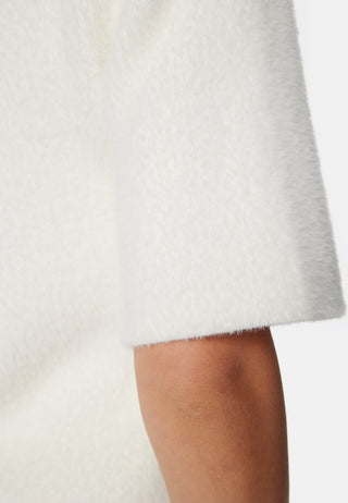 Fluffy Knitted Short Sleeve Sweater