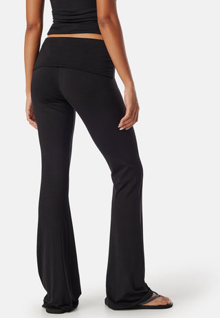Fold Over Flared Trousers