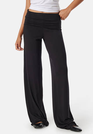 Fold Over Wide Trousers