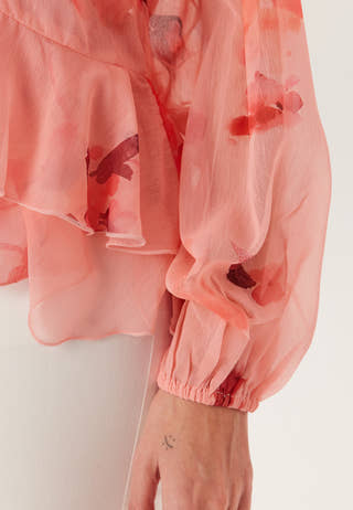Frill Chiffon Blouse