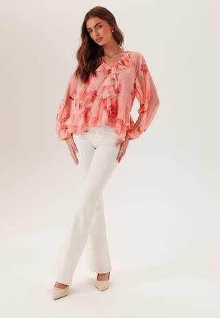 Frill Chiffon Blouse