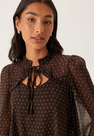 Frill Tie Blouse