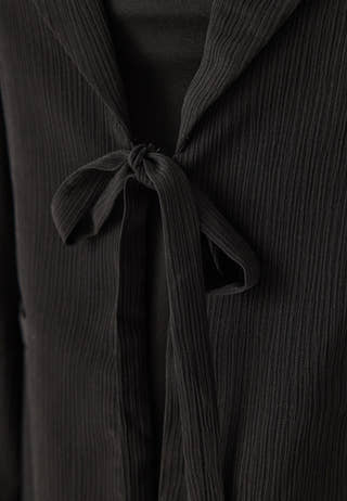 Front Tie Structured Blazer