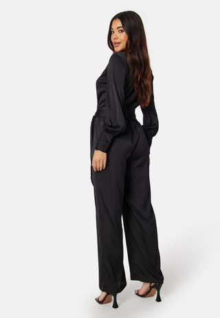 Gitty Structured Satin Jumpsuit