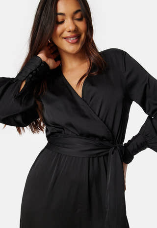 Gitty Structured Satin Jumpsuit