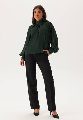 High Collar Structured Blouse