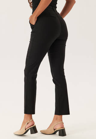 High Waist Stretchy Front Pocket Trousers