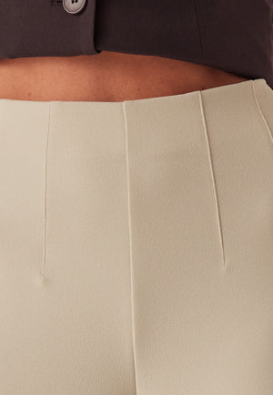 High Wide Cropped Trousers