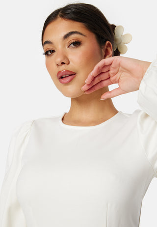 Balloon Sleeve Short Dress