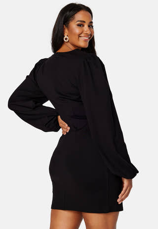 Balloon Sleeve Short Dress