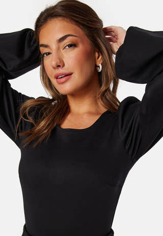 Balloon Sleeve Puff Top