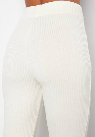 Ilse fine knitted slit pants