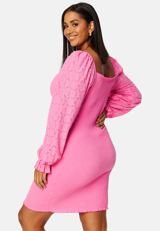 Square Neck Smock Dress