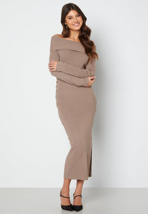 Josie knitted off shoulder dress