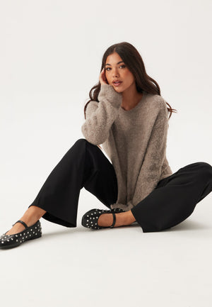 Knitted Bouclé Sweater