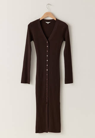 Knitted Cardigan Dress