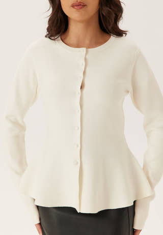 Knitted Peplum Cardigan