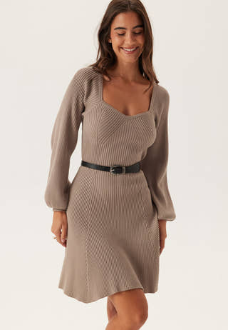 Knitted Short Skater Dress