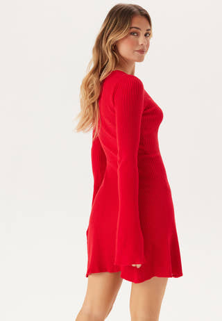 Knitted Square Neck Skater Dress