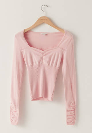 Knitted Sweetheart Top