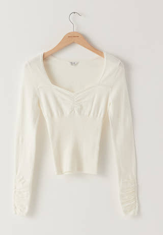 Knitted Sweetheart Top