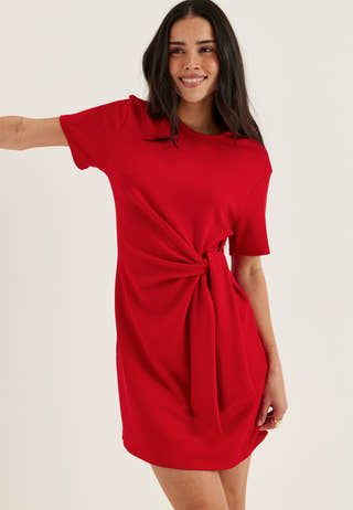 bubbleroom-knot-tee-dress-red_2
