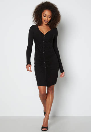 Larissa ruched button dress
