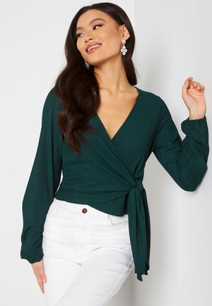 Leighton wrap top