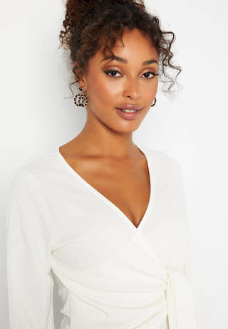 Leighton wrap top