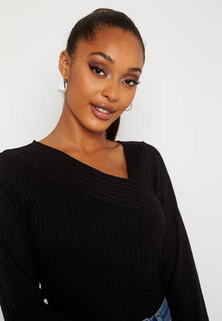 Lesley rib top