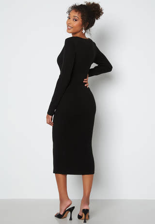 Lima knitted wrap dress