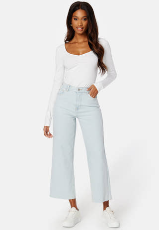 Cropped Wide Jeans