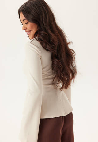 Long Sleeve Peplum Top