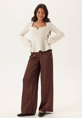 Long Sleeve Peplum Top