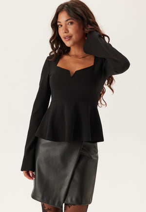 Long Sleeve Peplum Top