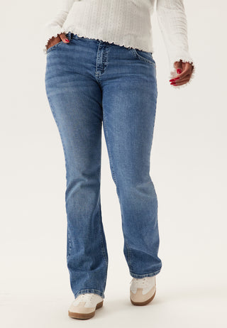 Low Bootcut Flap Jeans