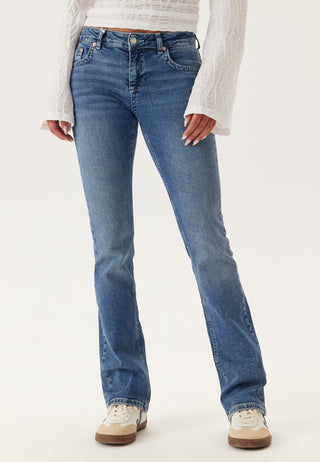 Low Bootcut Flap Jeans