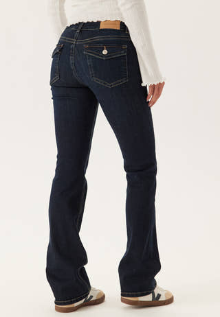 Low Bootcut Flap Jeans
