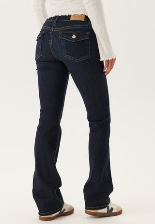 Low Bootcut Flap Jeans