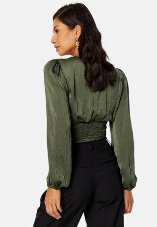 Lucinda satin blouse