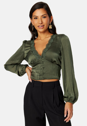 Lucinda satin blouse