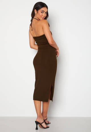 Marion halterneck rib dress