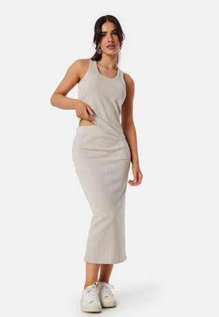 Sparkling Rib Midi Skirt