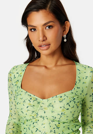 Melandra mesh bustier top