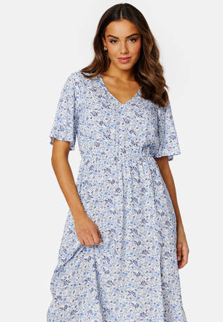 Melanie butterfly sleeve dress