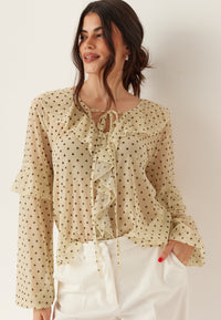 Mesh Frill Top